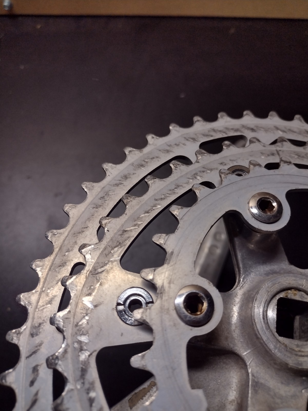 Shimano FC-B124 Biopace Triple Mountain Bike 175 Cranks Crankset Silver 110BCD