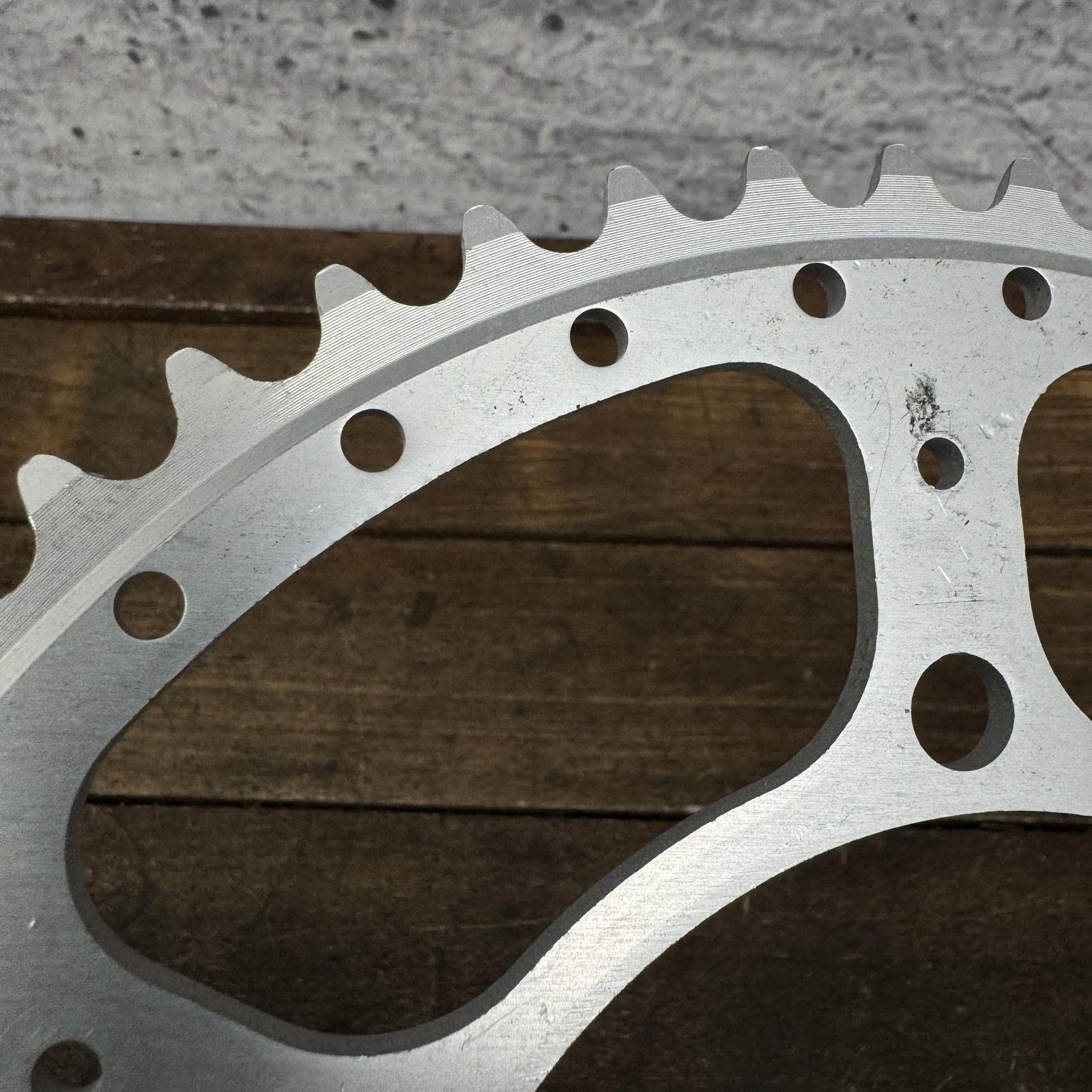 Vintage Stronglight 52T Chainring 116mm 6-Arm NOS Drilled Aluminum Road Bike