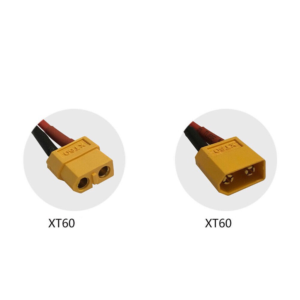 Ebike Battery Extension Cable XT60 Male 14AWG 1M 2M AAU