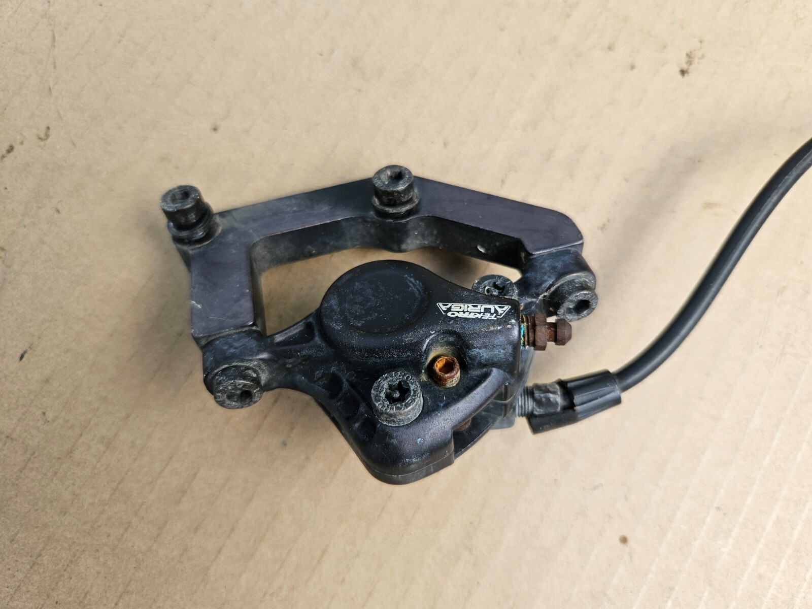 Tektro Auriga Rear Hydraulic Brake Lever + Caliper (needs work)