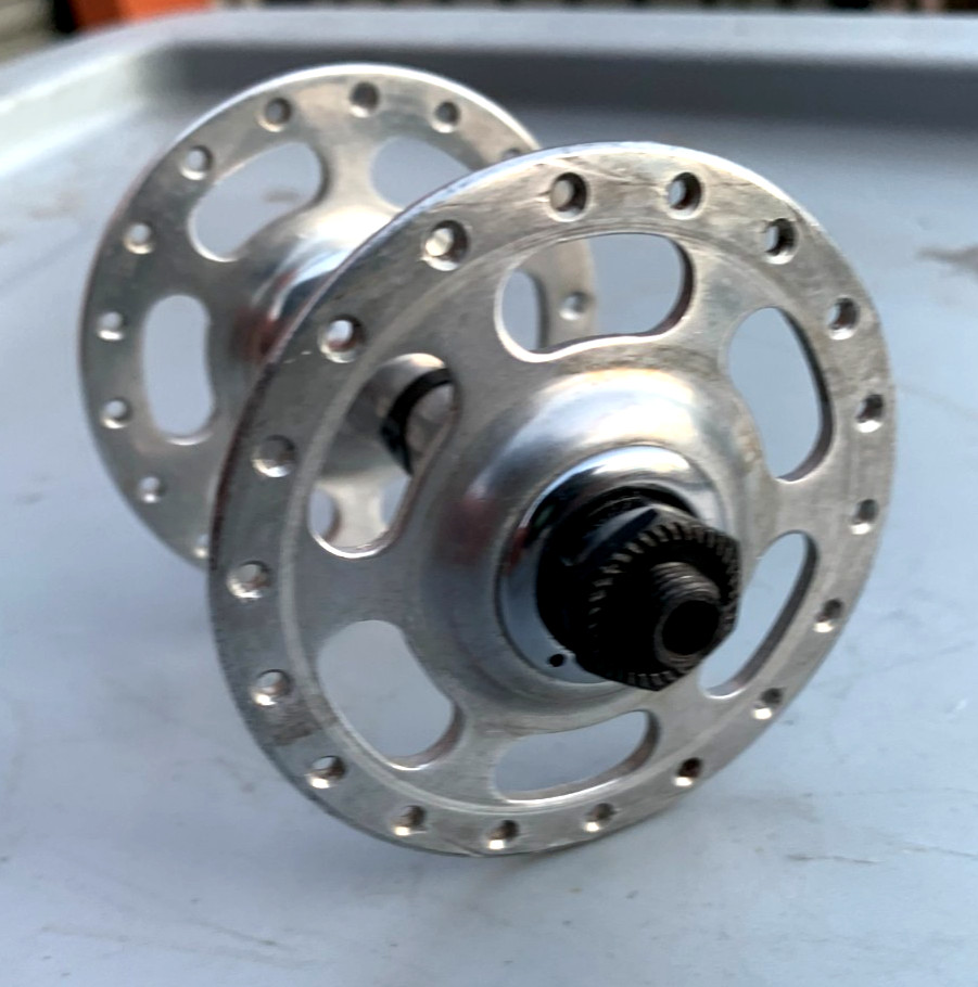 Vintage CAMPAGNOLO RECORD Front Hub 36H 100mm Spacing HIGH FLANGE