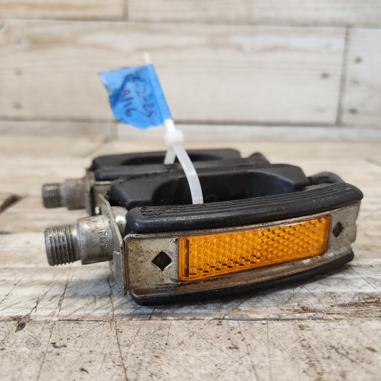 1960s UNION Bow Pedals 9/16 Cruiser Muscle Bike Ratrod Cruiser Black