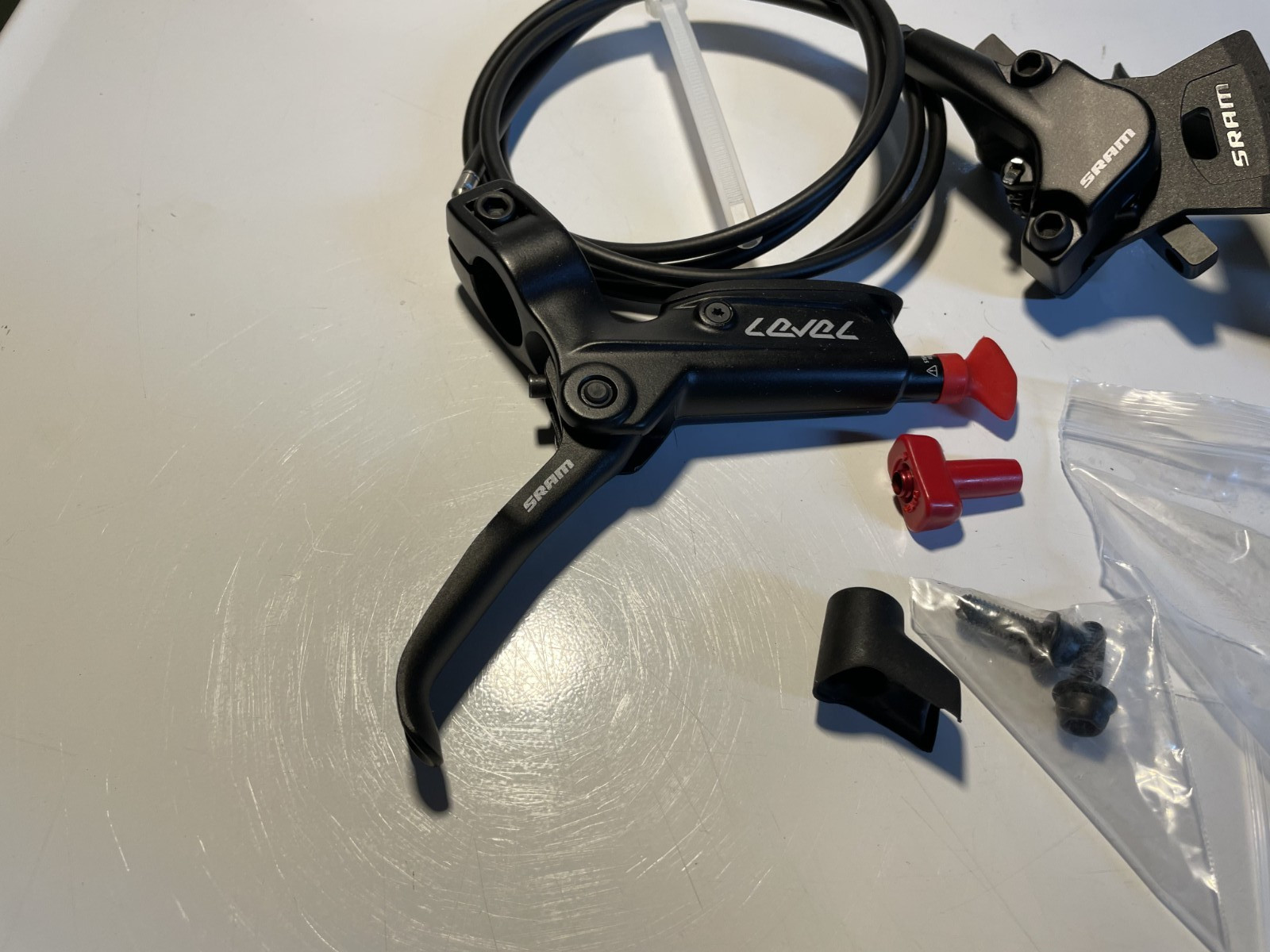 SRAM Level Hydraulic Mountain Bike Brake Set Front & Rear Disc Caliper and Lever