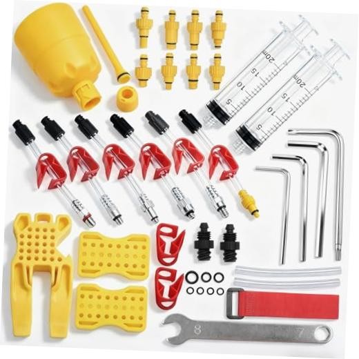 Hydraulic Disc Brake Bleed Kit, Universal Mineral Oil Bleeding Tool Set,