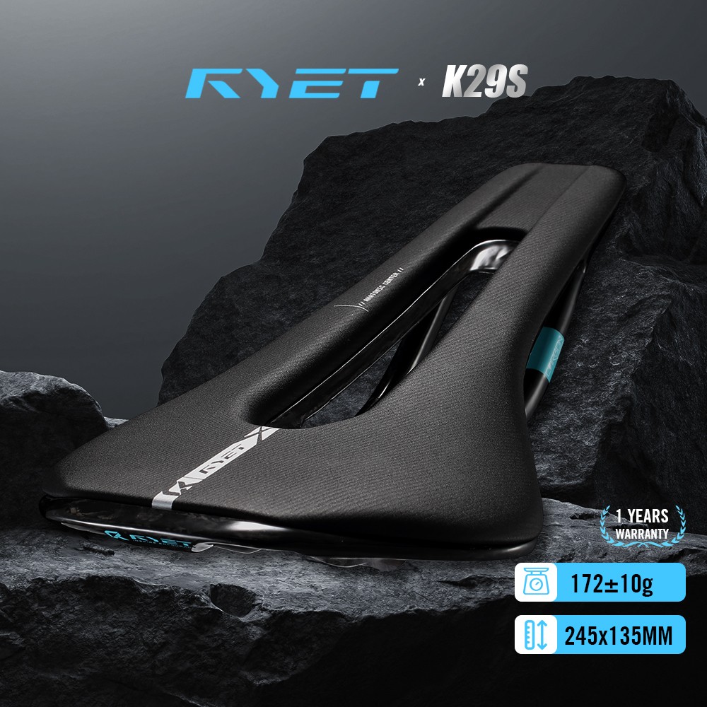 3D Printed Carbon Bike Saddle 135/145/155mm for MTB Gravel Road Bike Hollow Tech