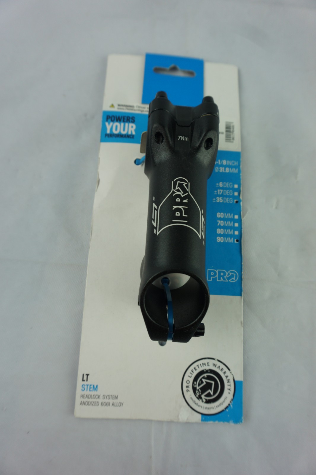 Bike Stem Lt Aluminum 90mm x 31.8mm 35 SH-PRSS0320 PRO Fixed Gear NEW