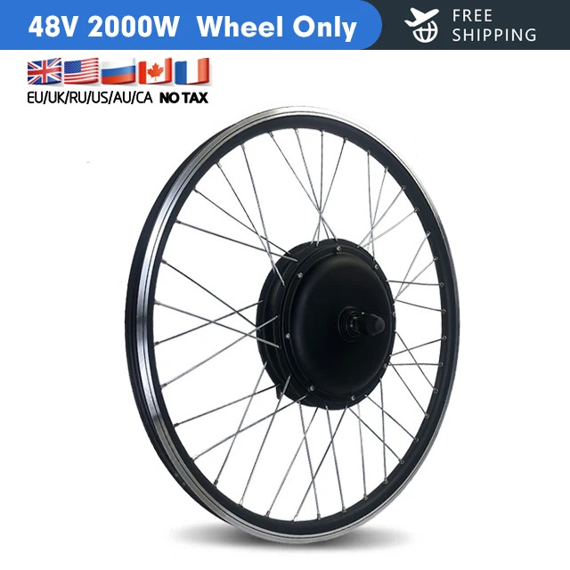 48V 2000W MTB Electric Bicycle Conversion Kit Front Hub Motor Wheel 20-29in 700c