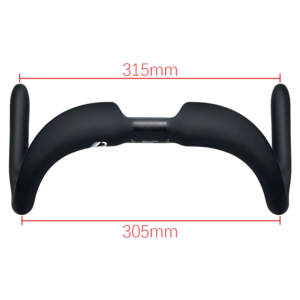 Carbon Fiber Cycling Track Handlebar Fixed Black Matt TT Bike Handlebar 31.8mm
