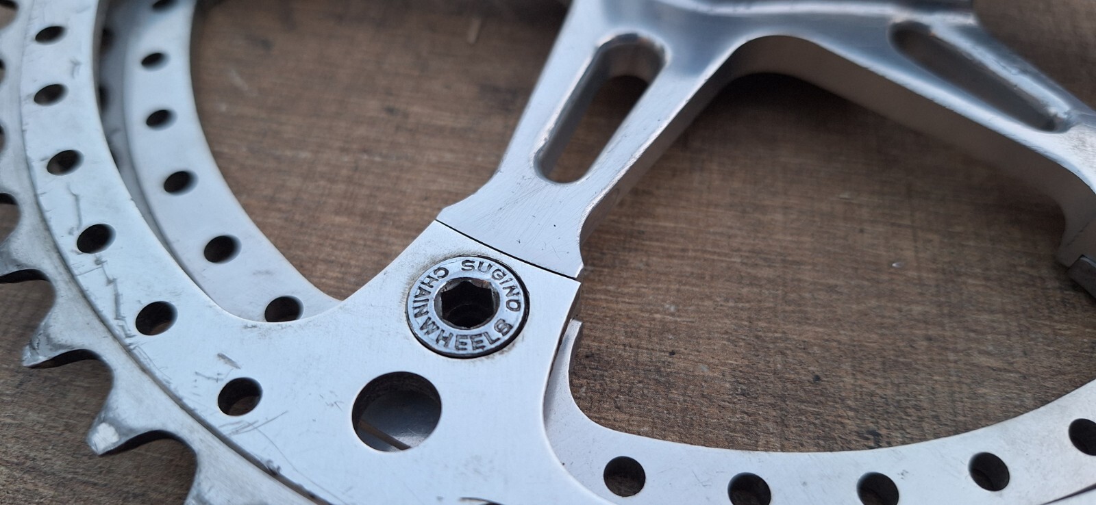 Sugino Mighty Crankset Vintage road 50, 45 t 171 NOT SHIPPING TO USA