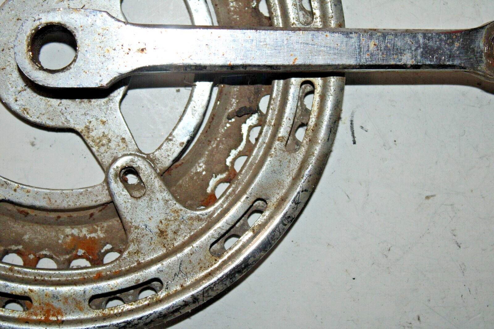 Vintage Double Drive Crank Arm BCD93-3 165mm 48/40T Touring Cotter USA Shipper