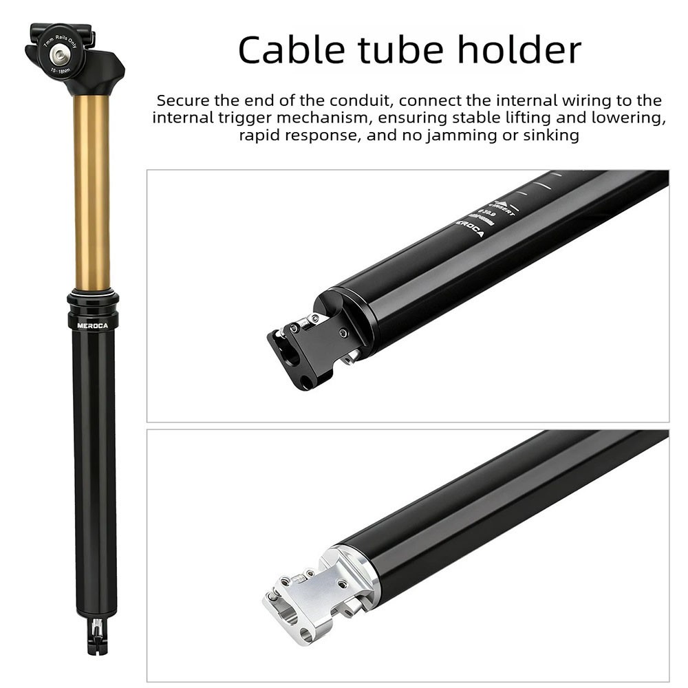 MEROCA Dropper Adjustable Seatpost MTB Bicycle Bike Internally Routed Post Parts