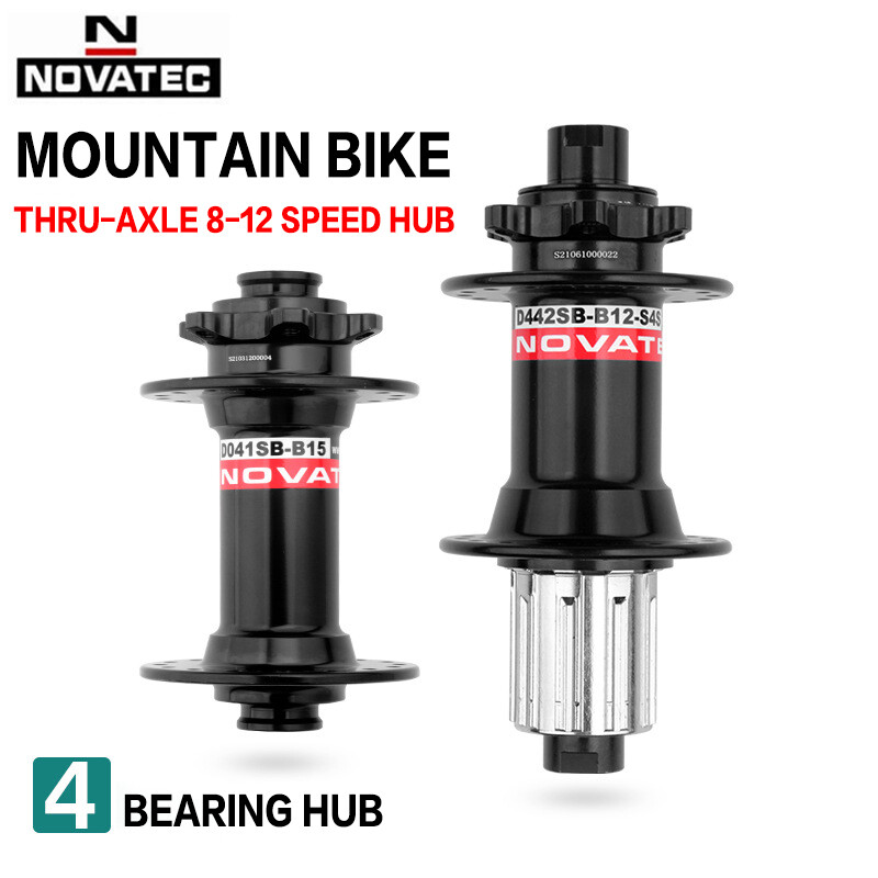 Novatec MTB Bike Hub D041SB-15 D442SB-X12 8/9/10/11/12 Speed 32 Holes Thru&QR