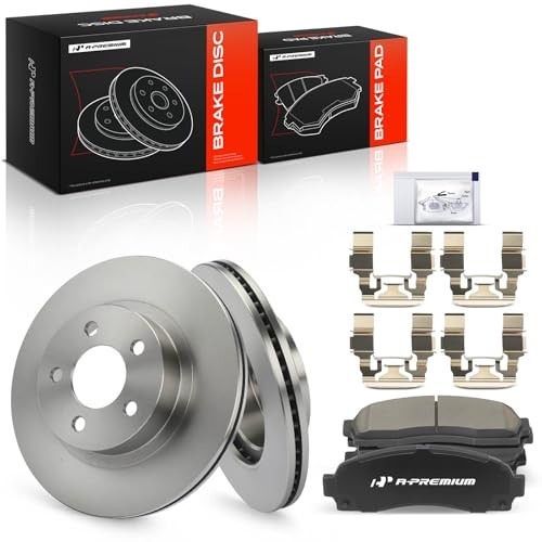 12.01 inch (305mm) Brake Rotors and Ceramic Pads Kit | Compatible Front Vented