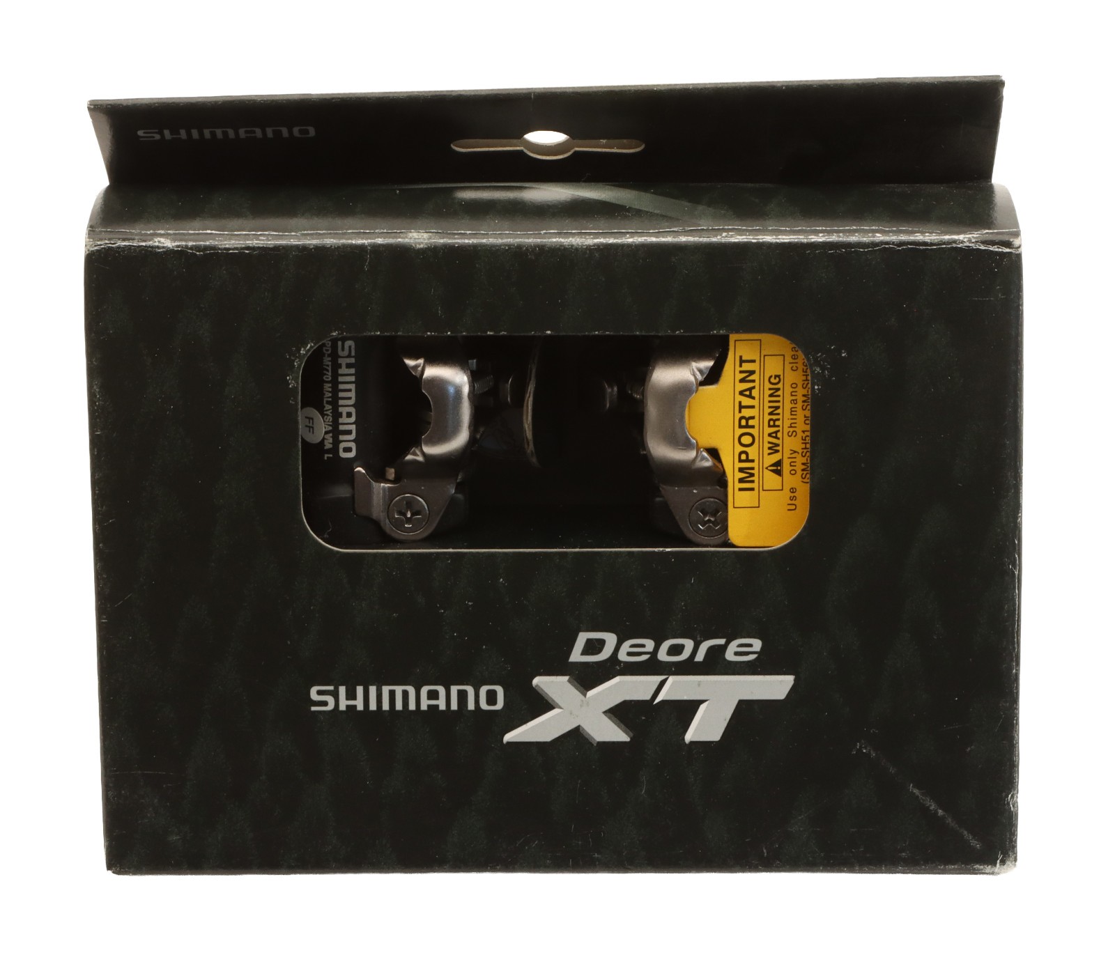 Shimano Deore XT PD-M770 SPD Clipless MTB Bike Pedals Black NEW NOS NIB