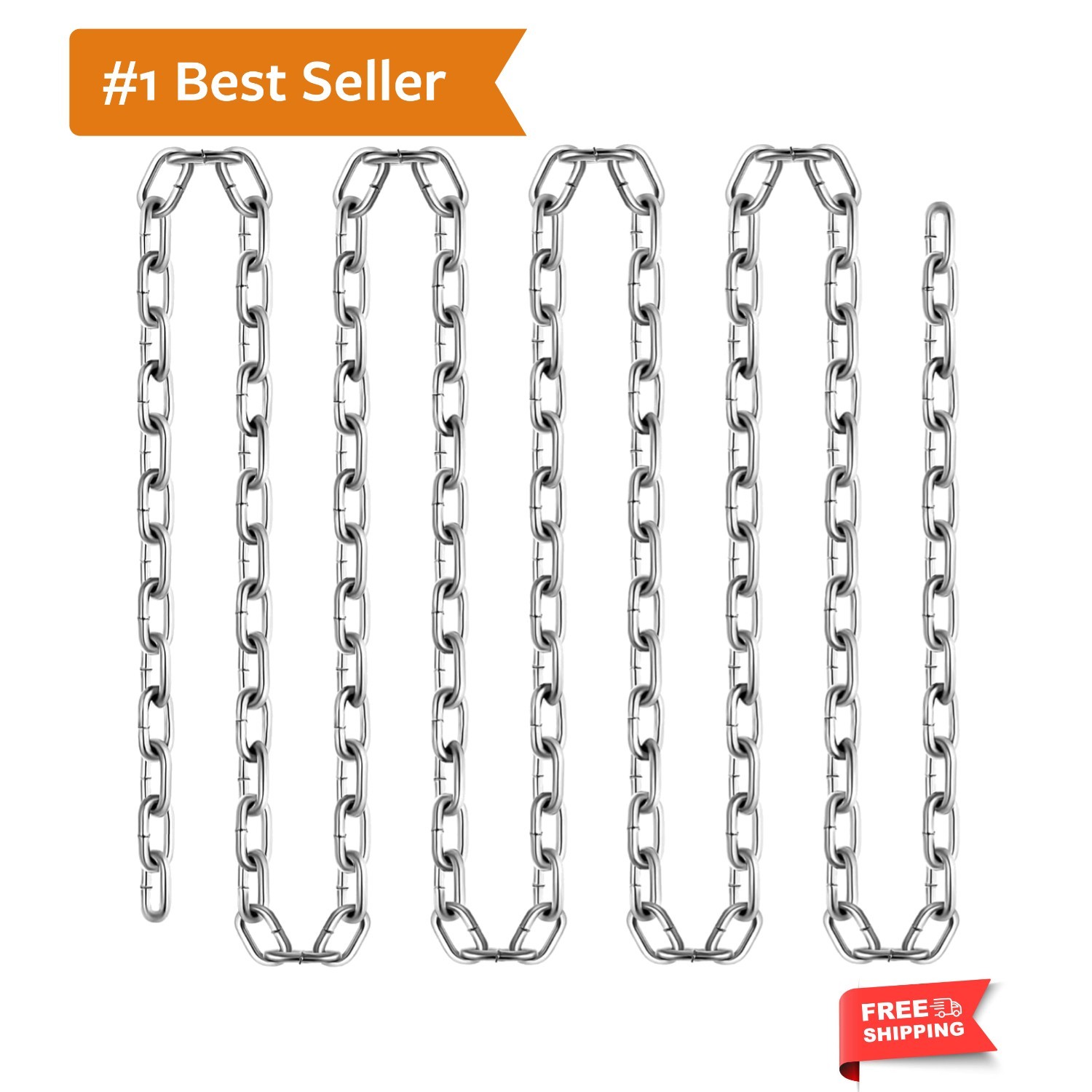Grade 30 Chain 3/16 Inch by 100Ft Length Grade 30 Proof Coil Chain Zinc Plate…