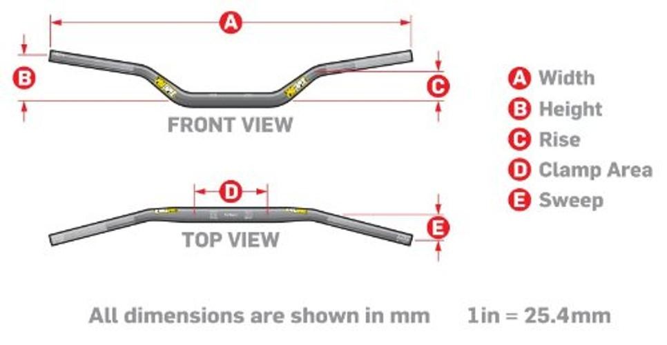 Pro Taper Universal SE Handlebar 7/8 XR50 Jet Black