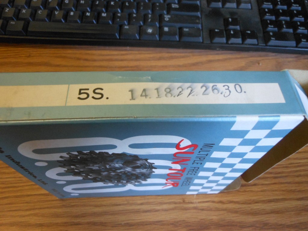 NOS New Old Stock Suntour 888 Multiple Free Wheel 1/2 by 3/32 » 5 Speed 14-30