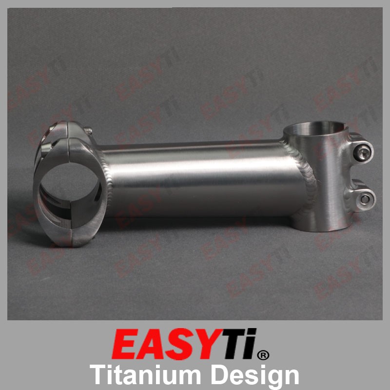 EasyTi Titanium Bicycle Stem 1 inch 31.8mm 5º XC DH MTB Road Bike Stem 50-120mm