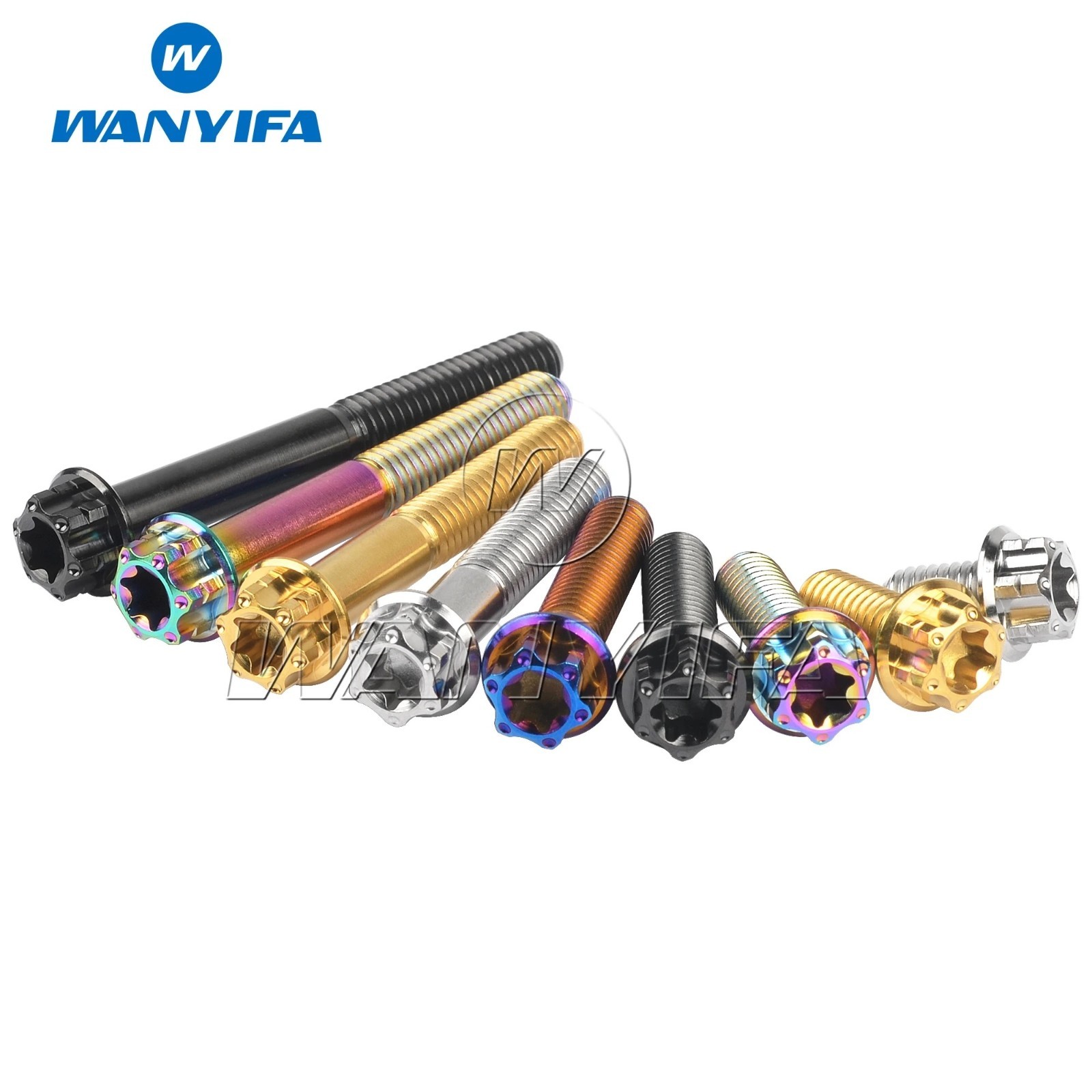 Wanyifa Titanium Bolt M6 x 10/15/20/25/30/35/40/45/50/55mm Torx Flange Head