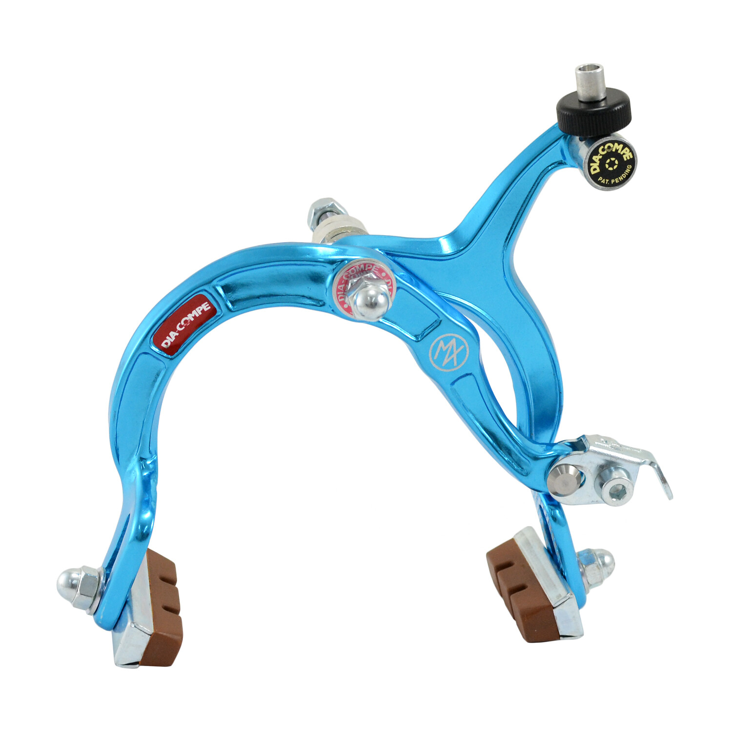 DIA-COMPE MX1000 Side Pull Caliper Brake Set (F+R) For Old School BMX , Blue
