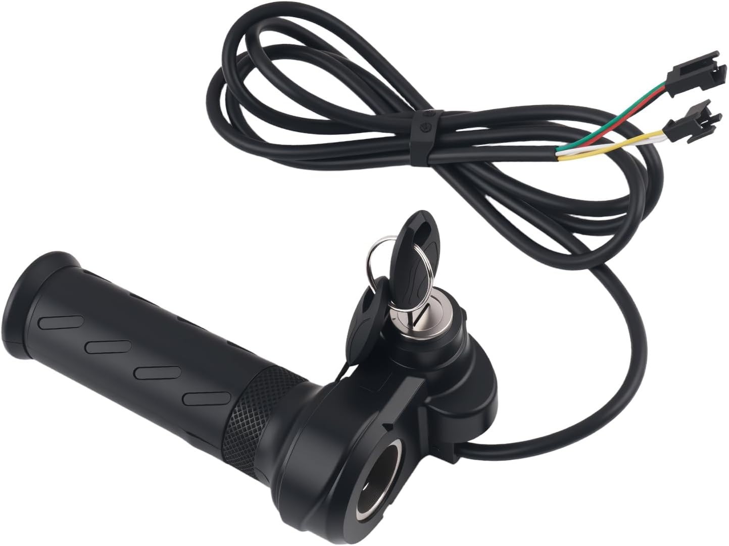 Full Twist Throttle Ebike Grip with 2 Keys,Rubber Ebike Throttle for Speed Co…