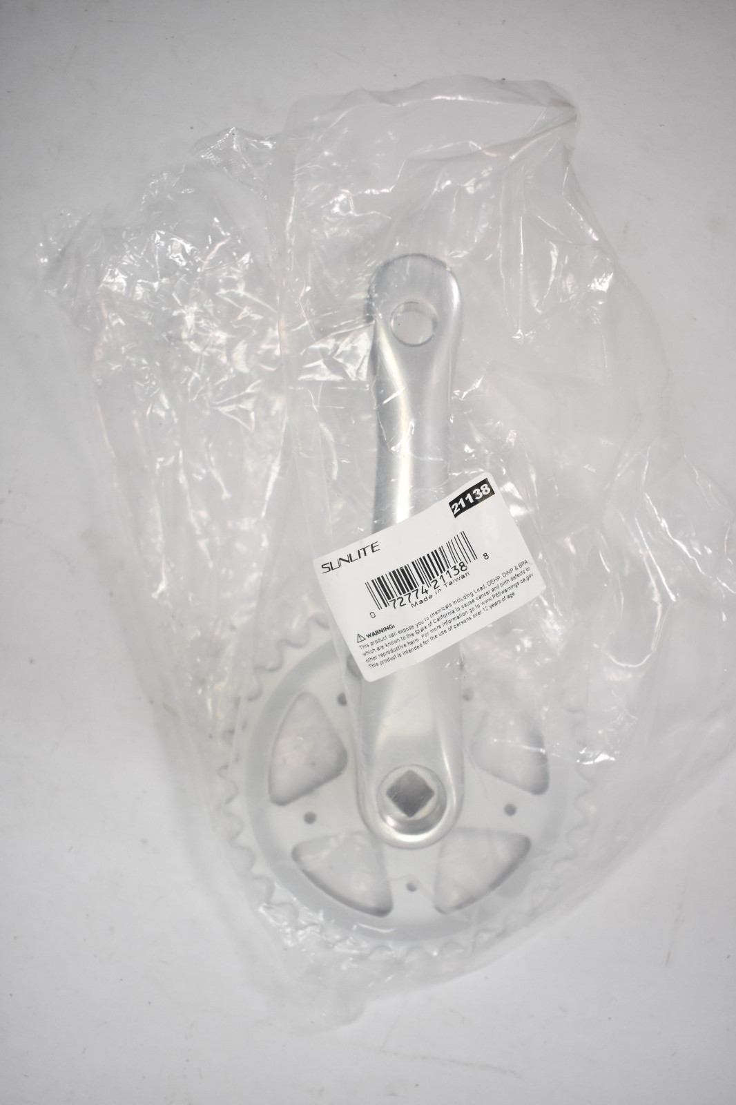 Sunlite Alloy Single Speed Track Fixie Crankset 32T 152mm Silver Genuine OEM