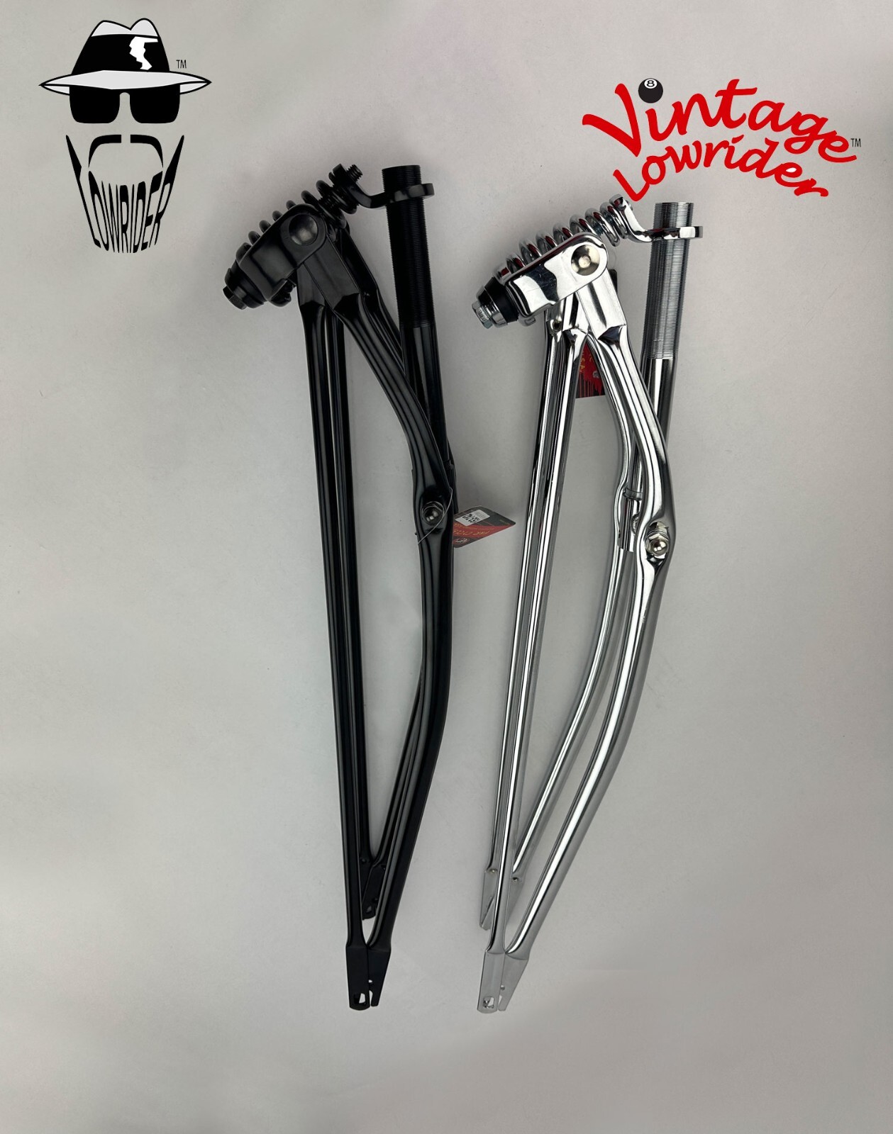 CRUISER BIKE SPRINGER FORK VINTAGE SCHWINN CHOPPER BICYCLE 29″ WHEEL 1″ HEADSET.
