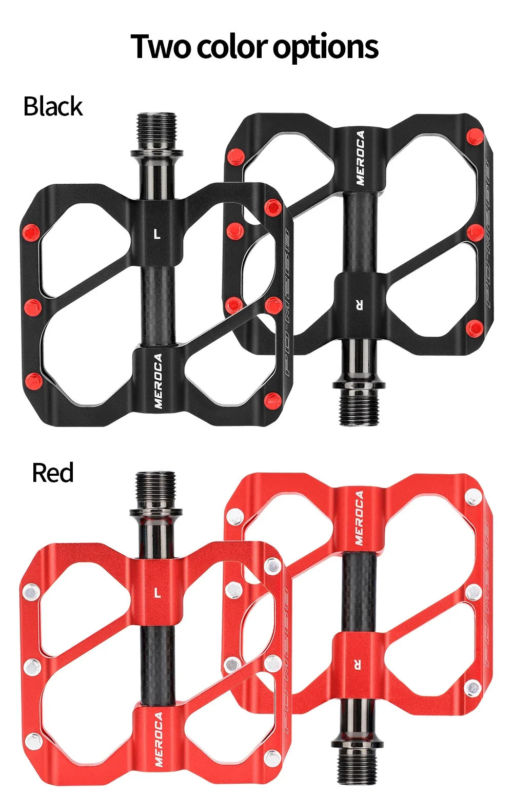 Ultralight MTB Road Bicycle Pedal 3pcs Sealed Bearing Dustproof Anti-slip Pedal