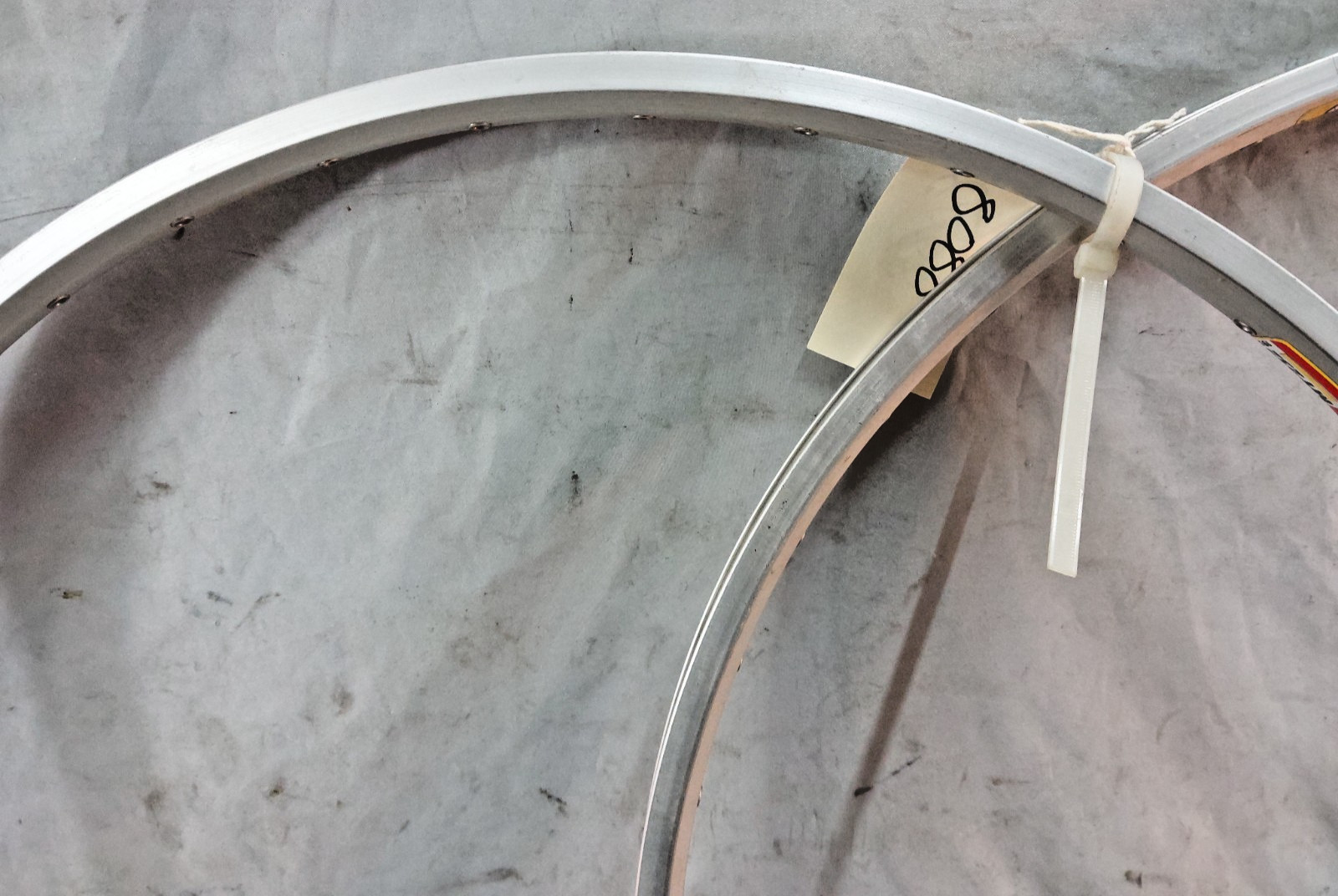 FIR MT232 193 700c Tandem Road Bike Rim Set 40S Silver Italian Made Doublewalled