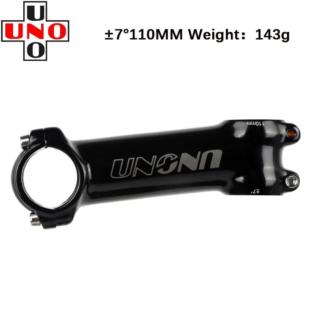 UNO Black Stem Bike Ultralight 7 17 35 Degree MTB Road Stem Fork 28.6 31.8mm