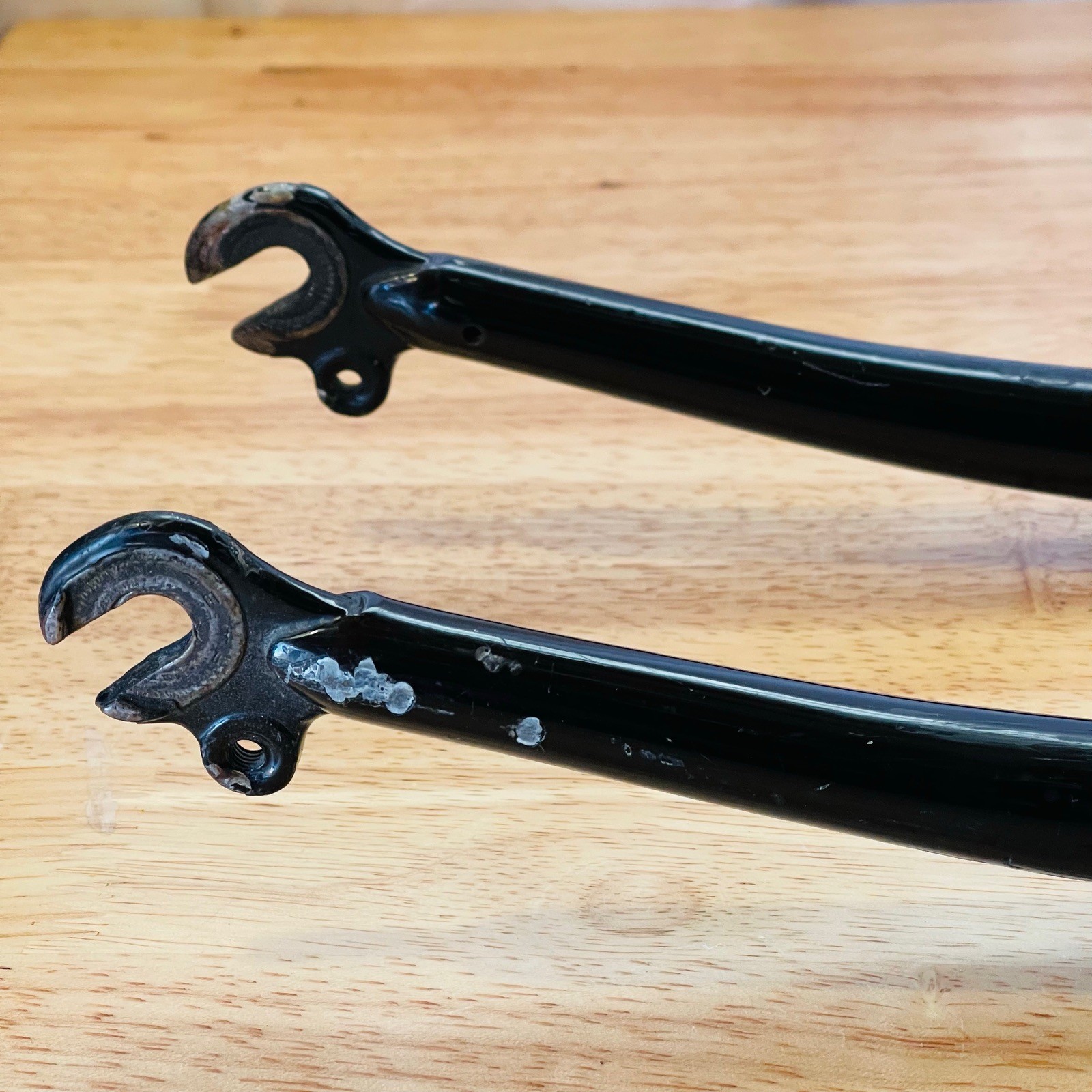 Trek Tange Full CRMO Steel MTB Fork 1-Inch Threaded 26 153 Steerer 385 AtoC 