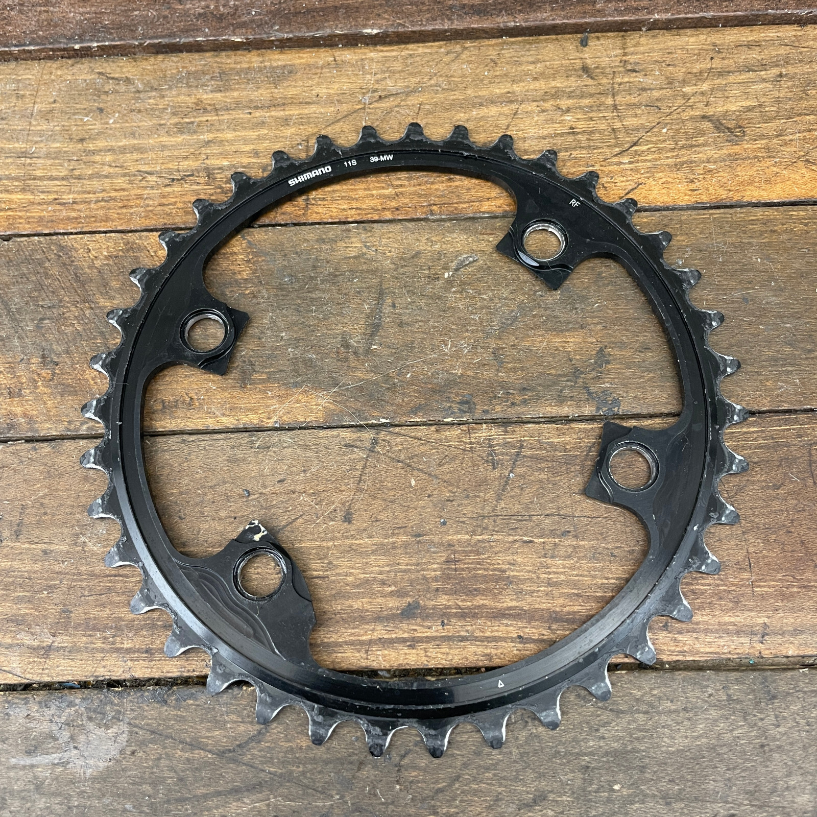 Shimano Dura Ace Chainring 39 Tooth 110 BCD 4 Arm 39MW 11 Speed Fits 53-39 Set