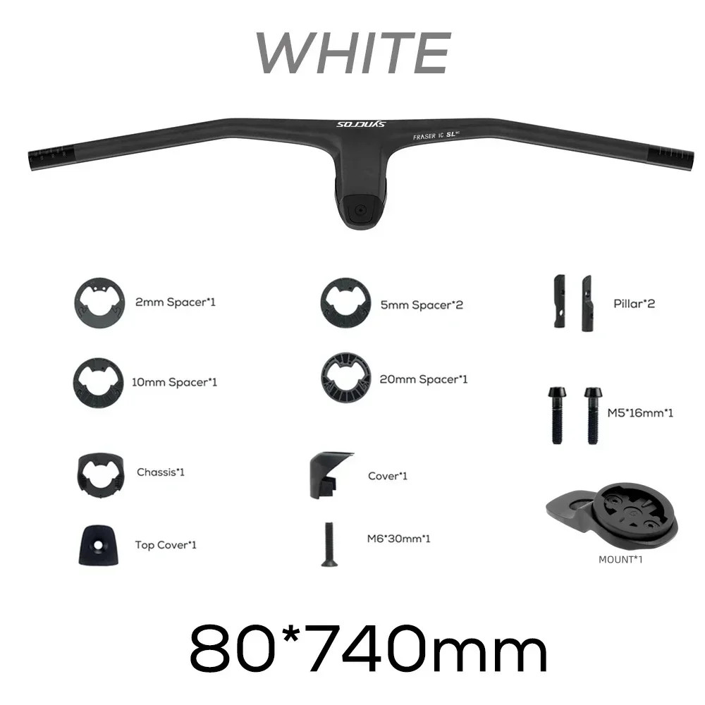 740MM -40 Degrees Full Carbon Fibre MTB Integrated Handlebar Bike Accessories