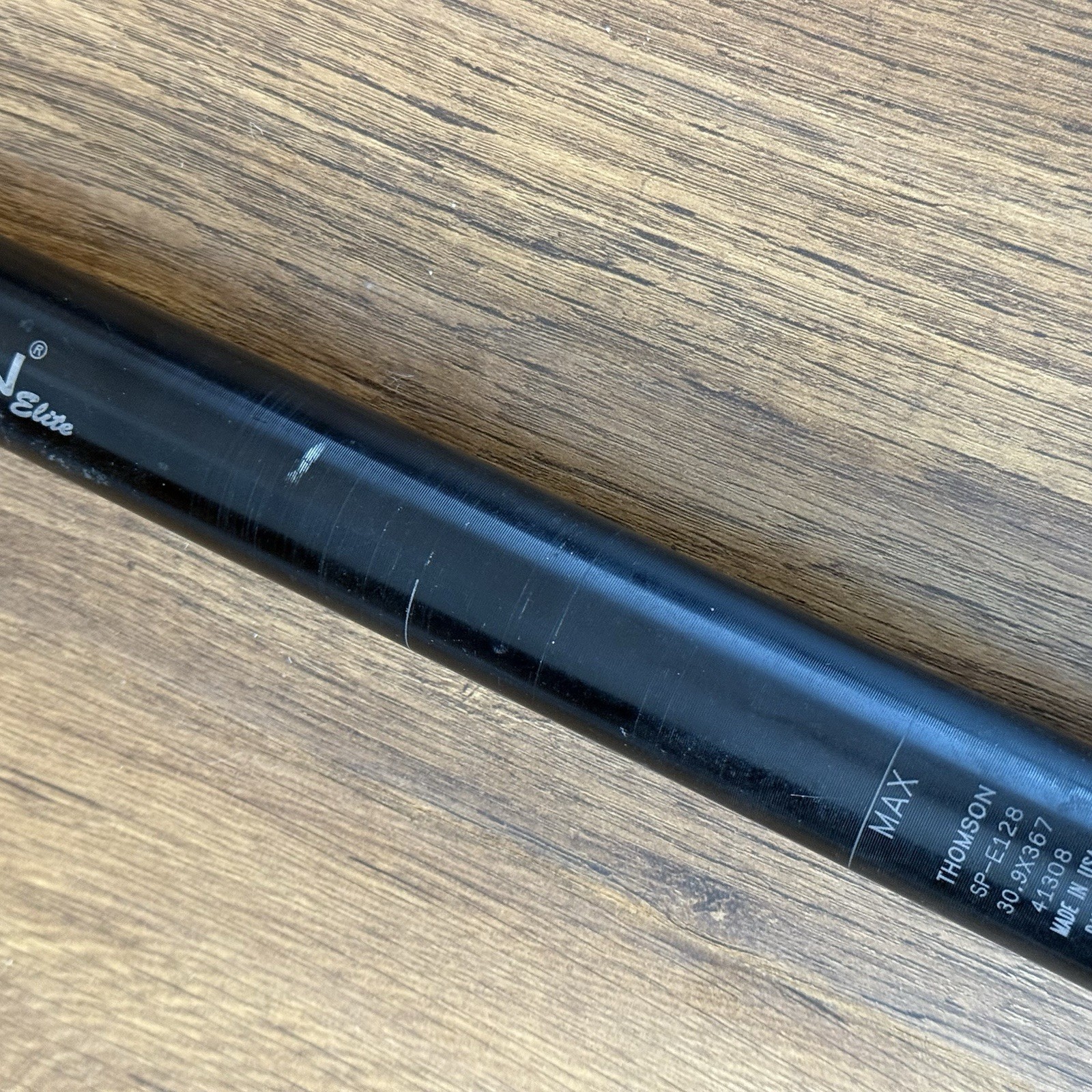 Thomson Elite 30.9 x 367mm Seatpost – Zero Offset, Black