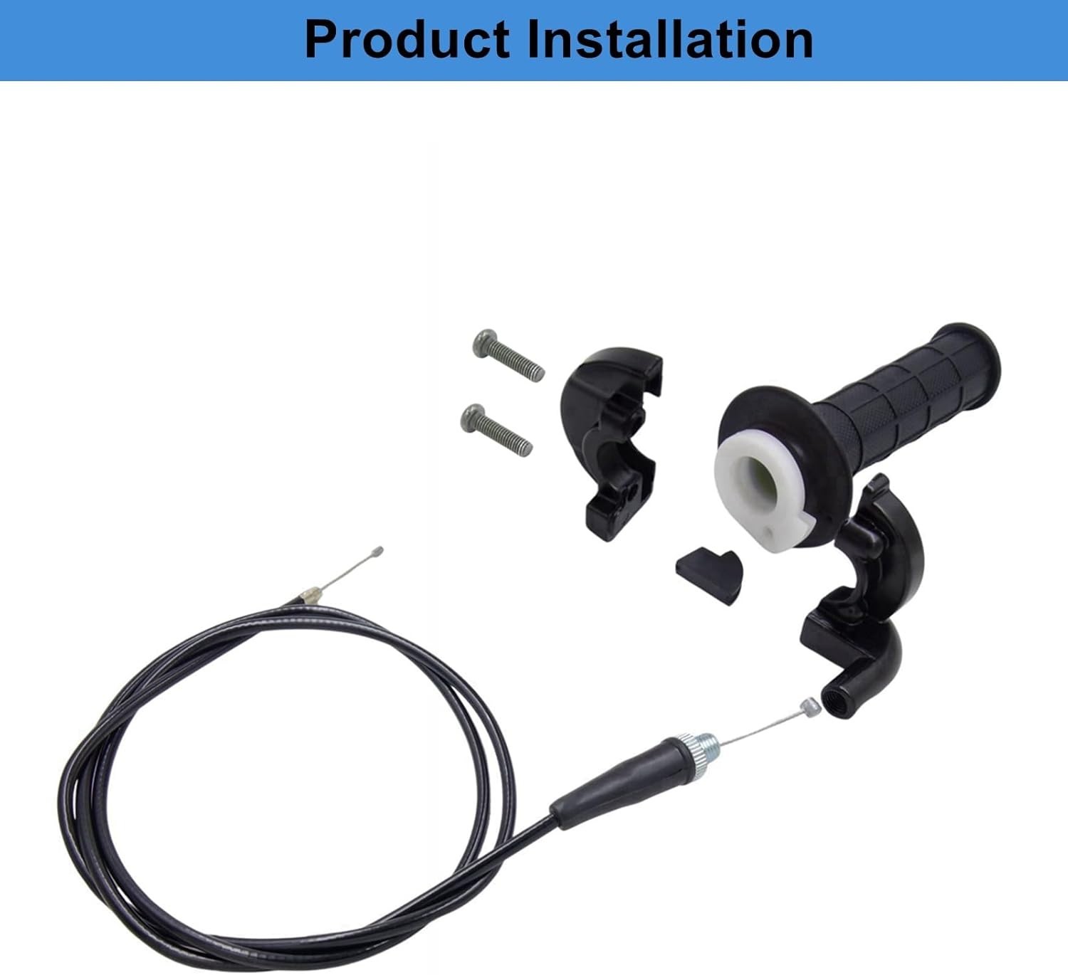 Mini Bike Throttle Assembly 51in Cable Kill Switch 7/8 Handlebars 50cc-250cc 4T