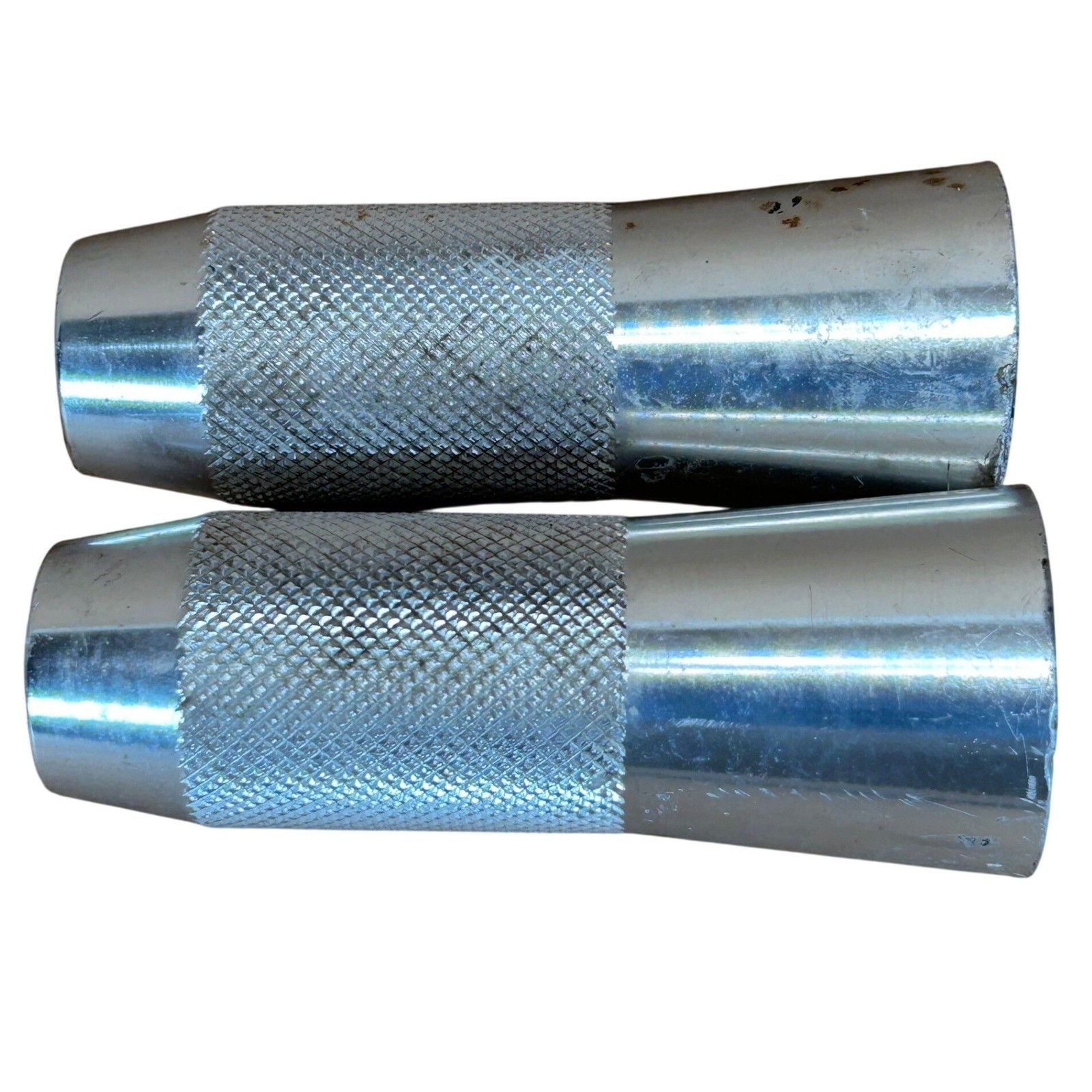 Old Mid School Aluminum BMX Bicycle Stunt Pegs Silver Chrome off Dyno Detour