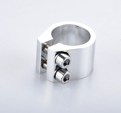 Bicycle 25.4mm Clamp Bike Seat Post Seatpost BMX Collar double screws Aluminum