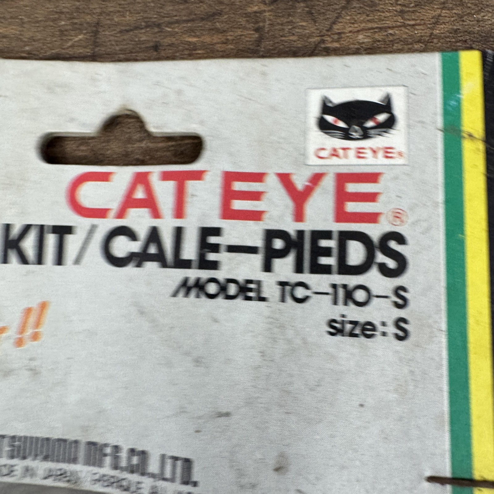 Vintage CatEye Toe Clips Blue Small NOS TC-110-S 1980s Road Bike Japan Plastic