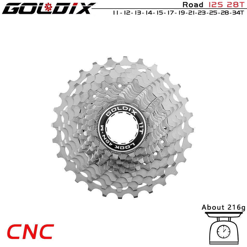 Ultralight CNC Road Bike Cassette 11/12 Speed K7 11S 12S 28T/32T/34T/36T Cassett