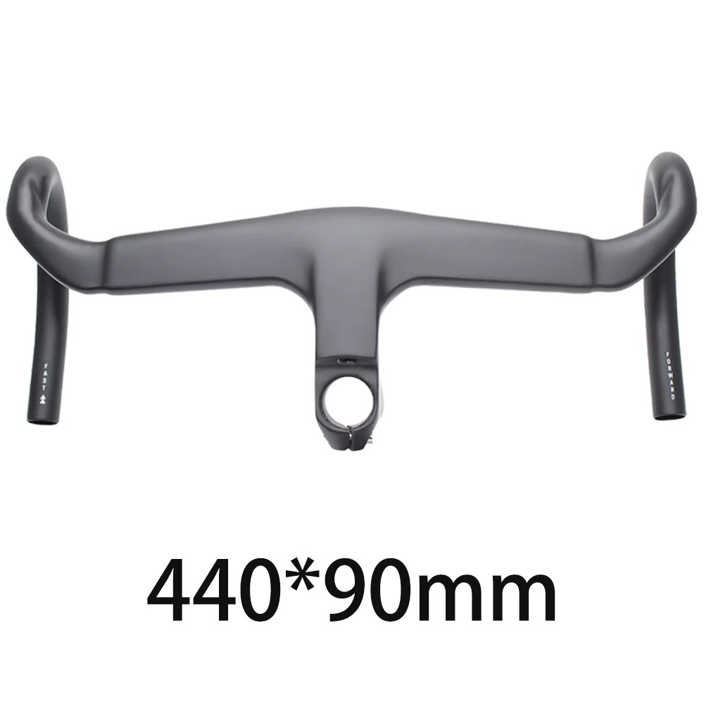 Road Bike Full Carbon Handlebar Internal Cable Routing with Spacers Bent Bar