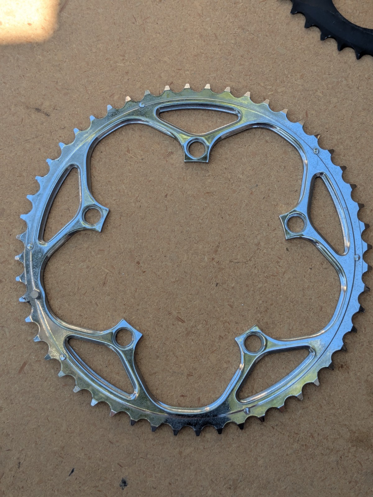 52 tooth x 130 bcd Road Bike Chainring Bicycle Silver Gloss Nice BIN