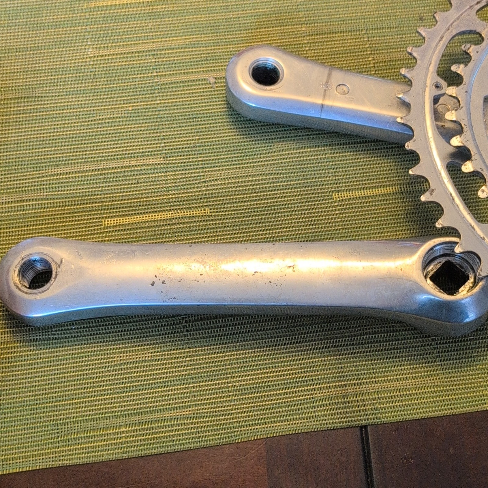 Shimano Exage FC-A350 Road Crankset 165mm BIOPACE 2-Speed Square Taper Silver