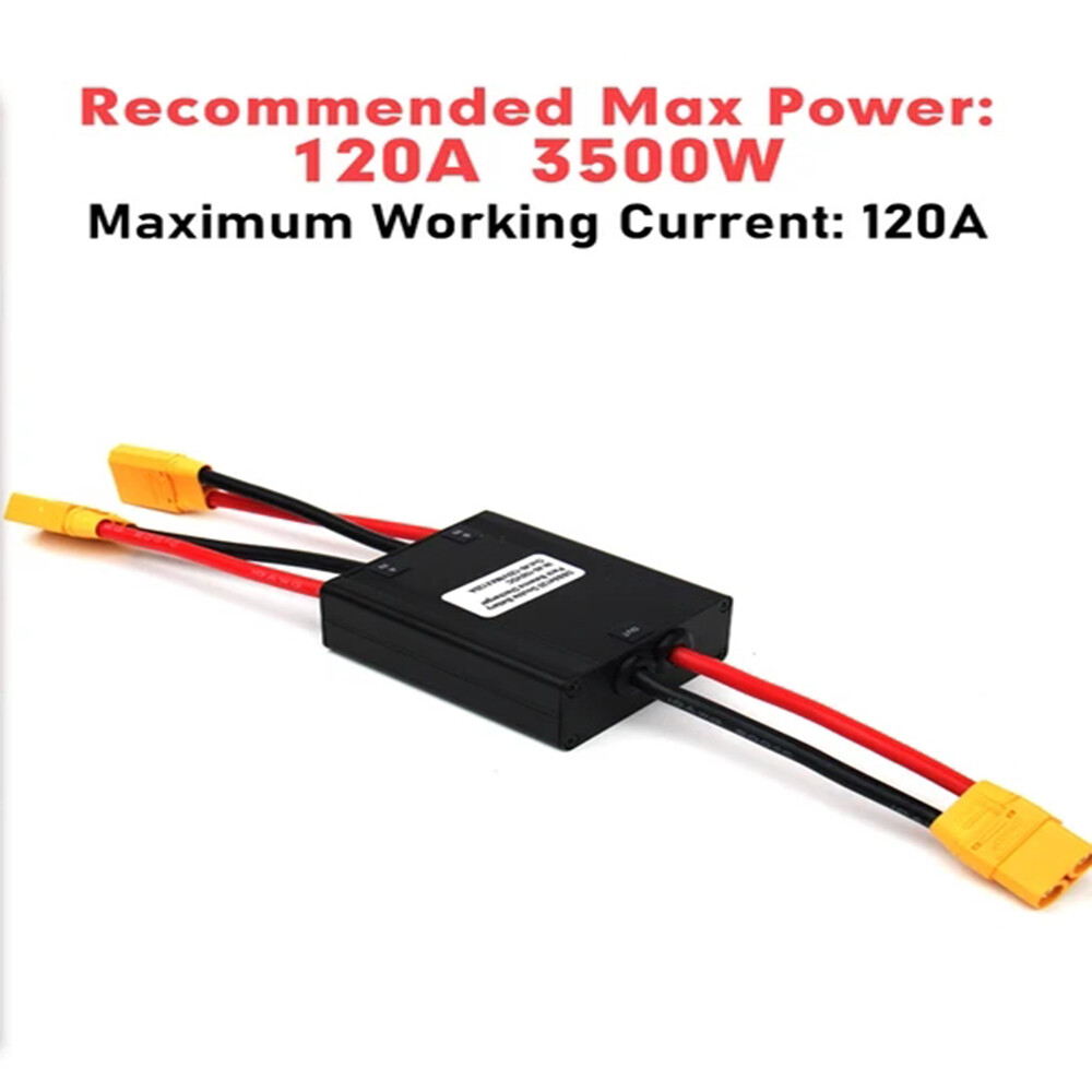 20V-100V 60A/80A/100A/120A XT90 plug Dual Battery Connection Adapter for E-Bike