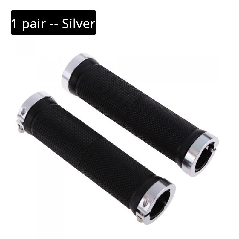 Ergonomic Rubber Bicycle Handlebar MTB Mountain Bike Grips Cycling Lock-On Ends