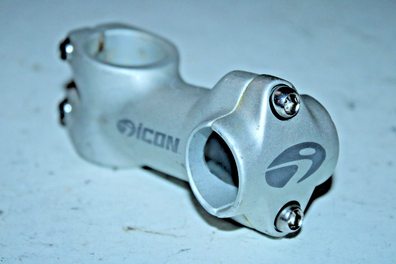 Trek Icon 1 1/8″ Threadless Bike Stem 75mm +/-15º 25.4mm Silver MTB Gravel Cafe~