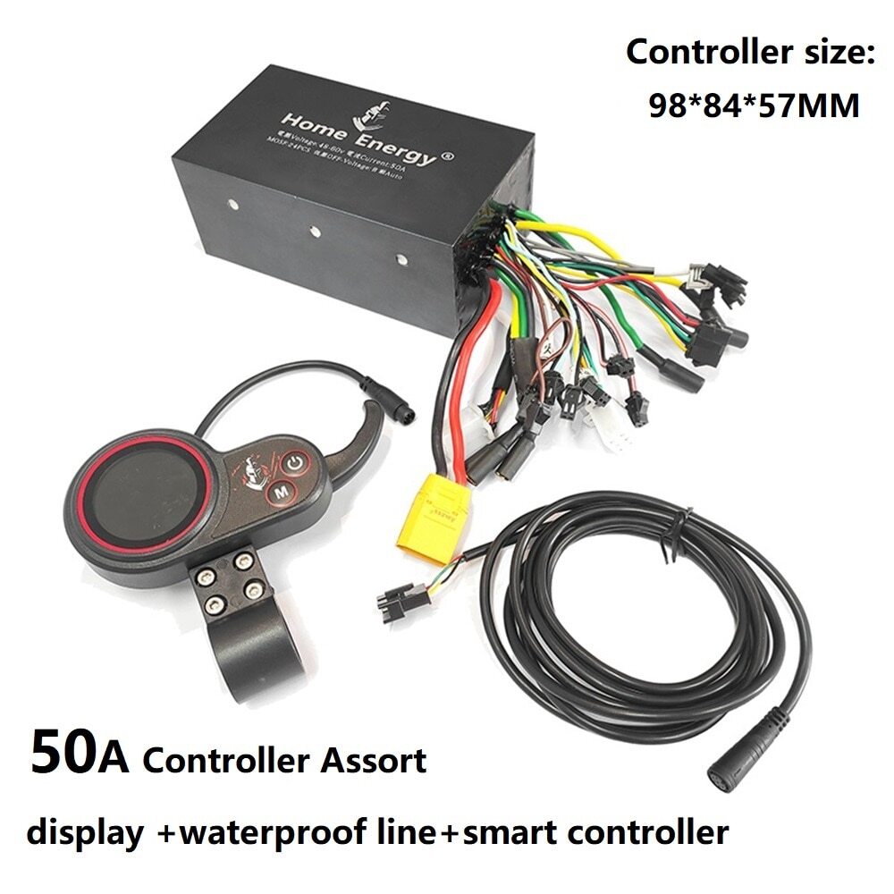 48v 60v 72v Electric Bicycle Bluetooth Dual Drive Controller Cable Scooter