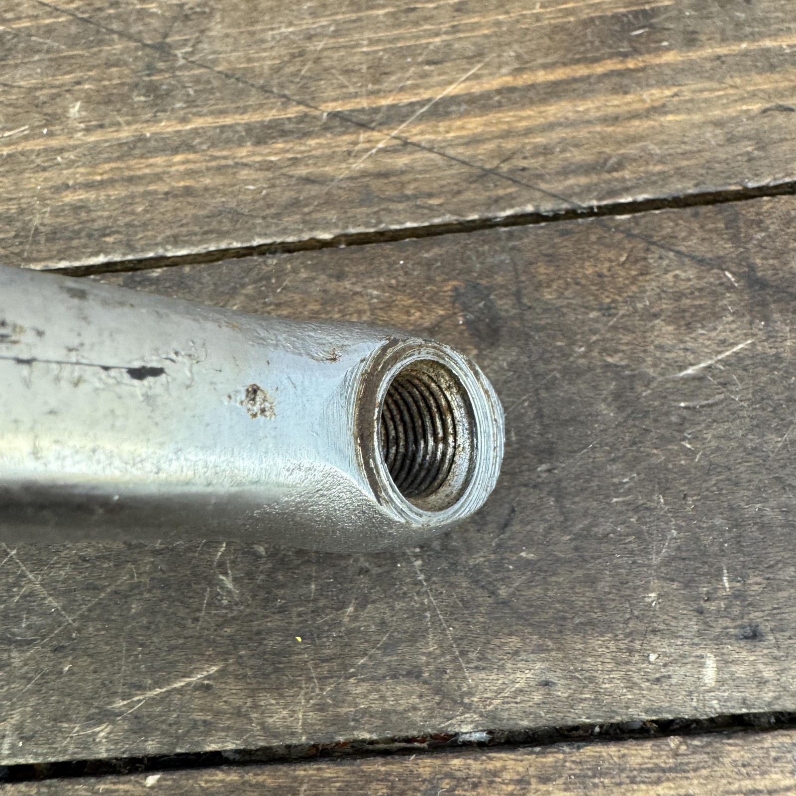 Vintage Sugino 84 BMX Crankset 165mm One Piece 1984 Old School Steel 1980s