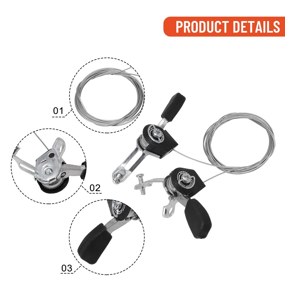 1 Pair Bike Thumb Shifters Shifter Levers Bicycle Derailleur Bike Mountain Bike