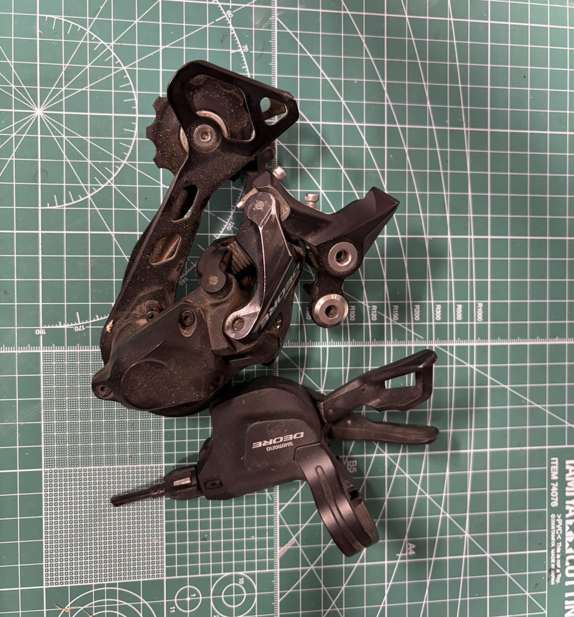 Shimano Deore 10-Speed MTB Trigger Shifter Set, 2 Shifters, Black