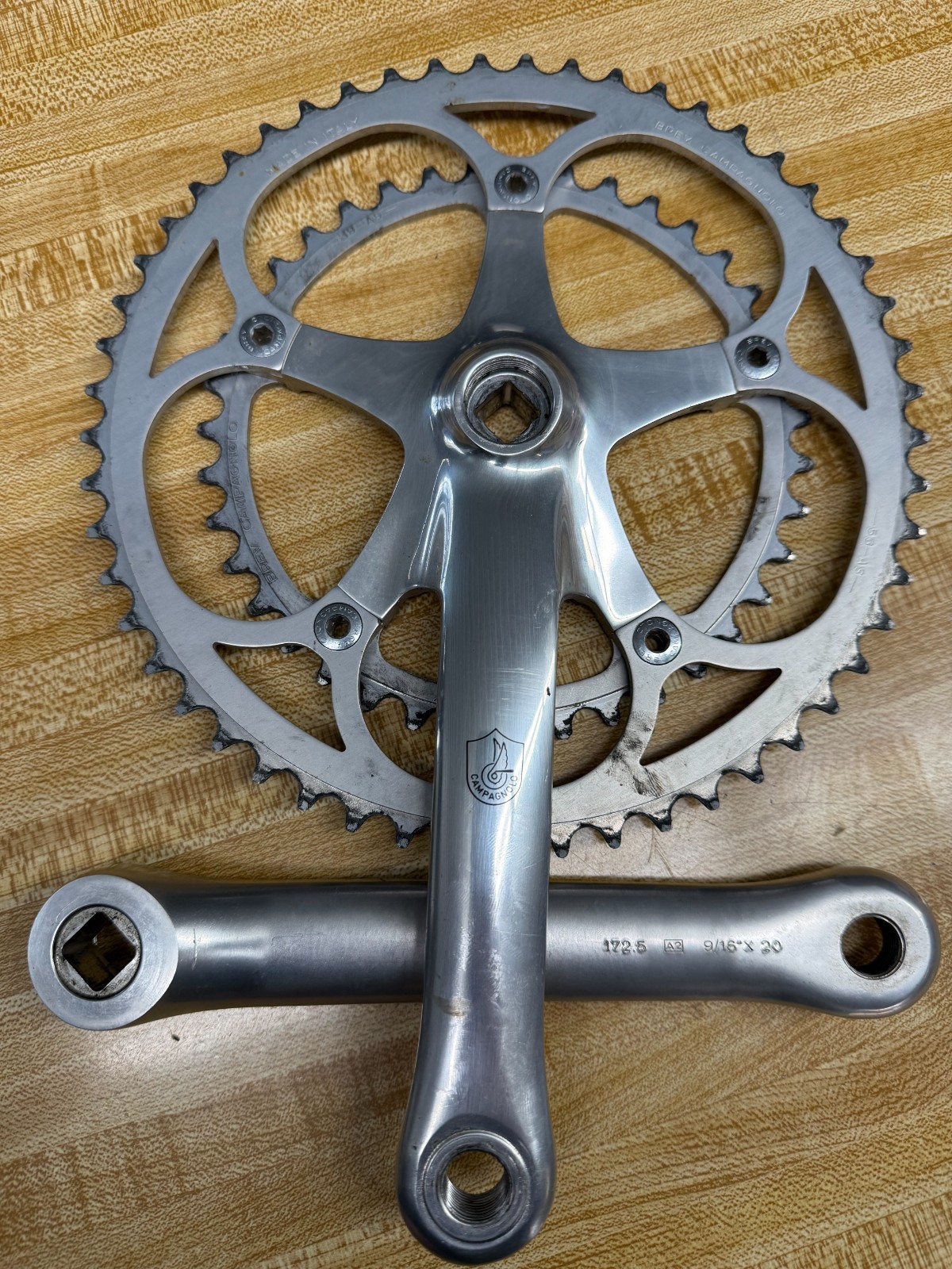 Campagnolo Chorus vintage Crankset Double – 172.5mm – 53/39 Tooth – 7/8/9 Speed